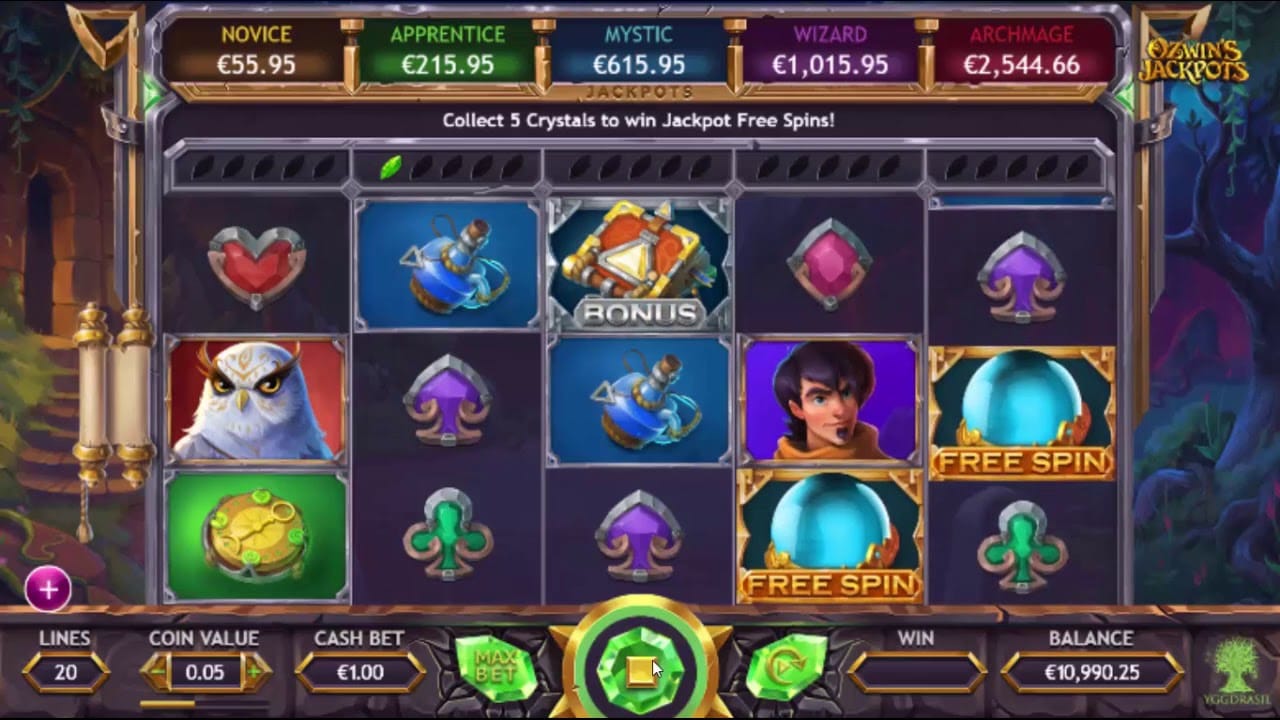 Ozwins Jackpots Slot Gameplay