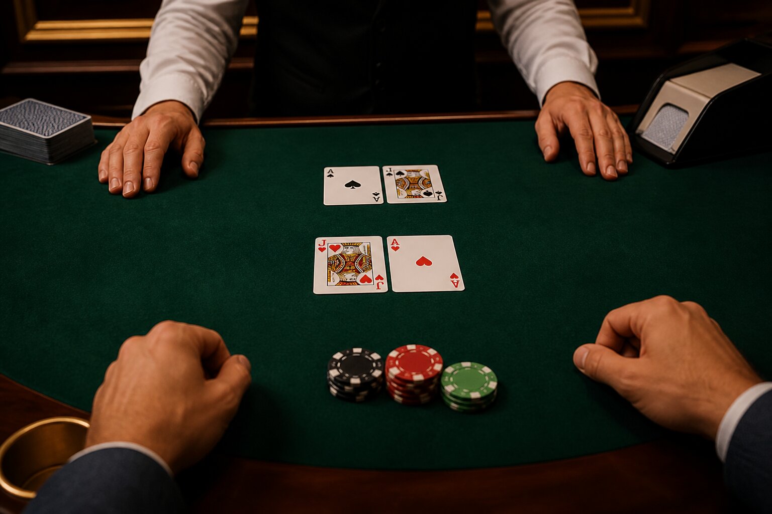 Player and Dealer Both Get Blackjack: What Happens in This Scenario?