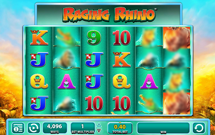 Raging Rhino Slot Gameplay