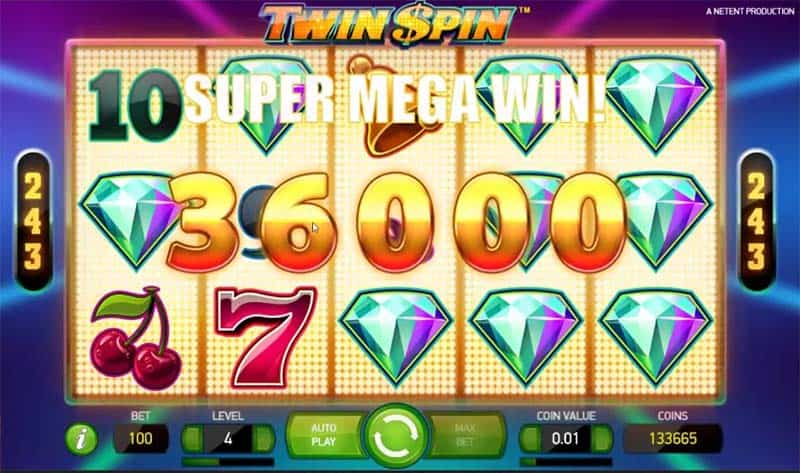 twin spin gameplay win